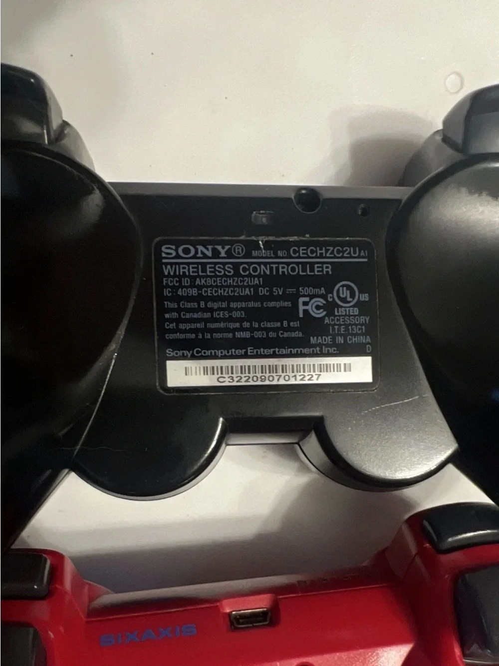 Sony Wired/Wireless Dual Analog Controllers - Red & Black